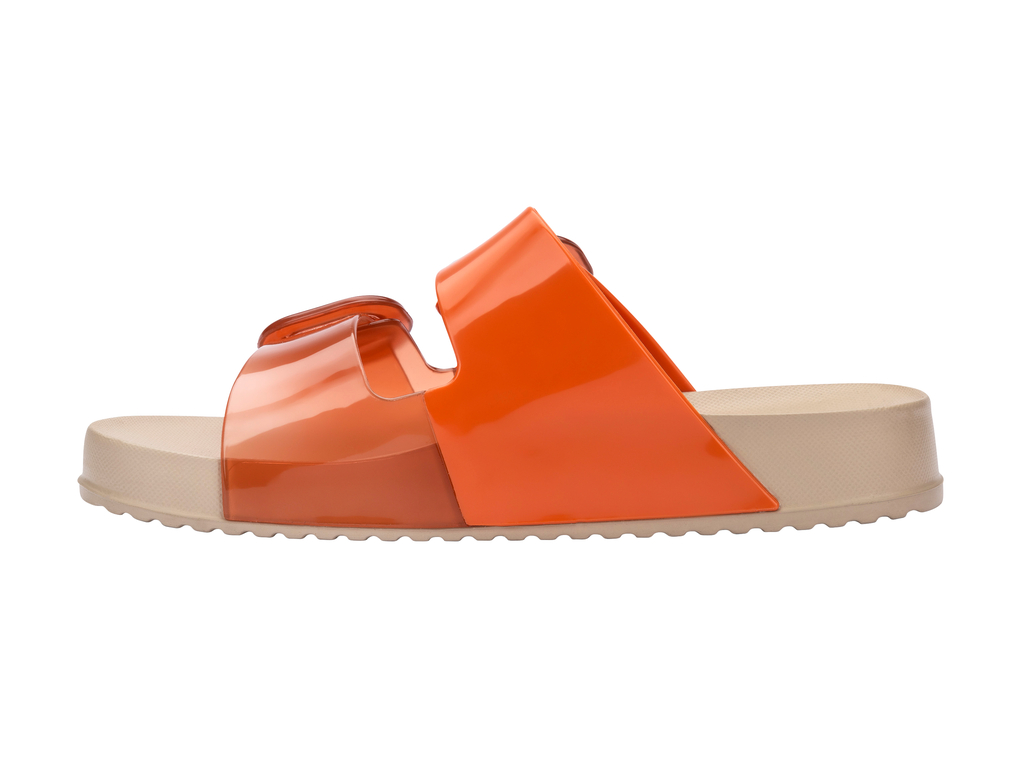 Womens | Cozy Slide | Beige/Orange