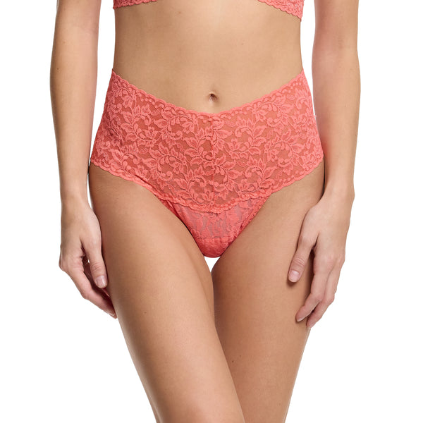 Retro Thong | Courageous Coral