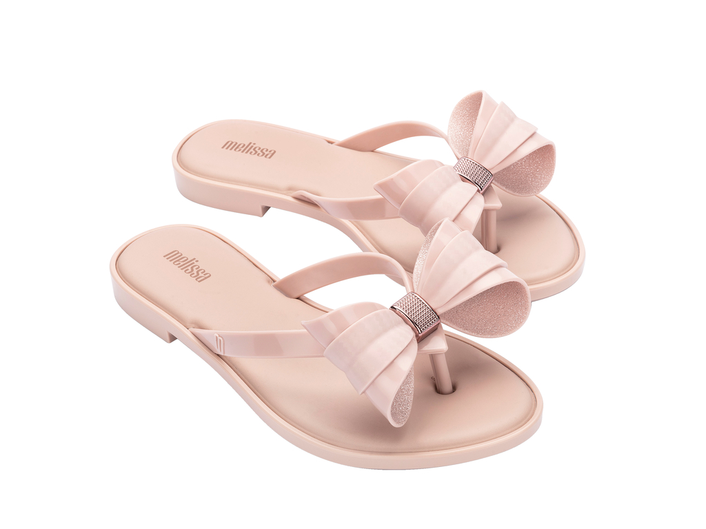 Womens | Slim V Flip Flop | Pink/Glitter Pink
