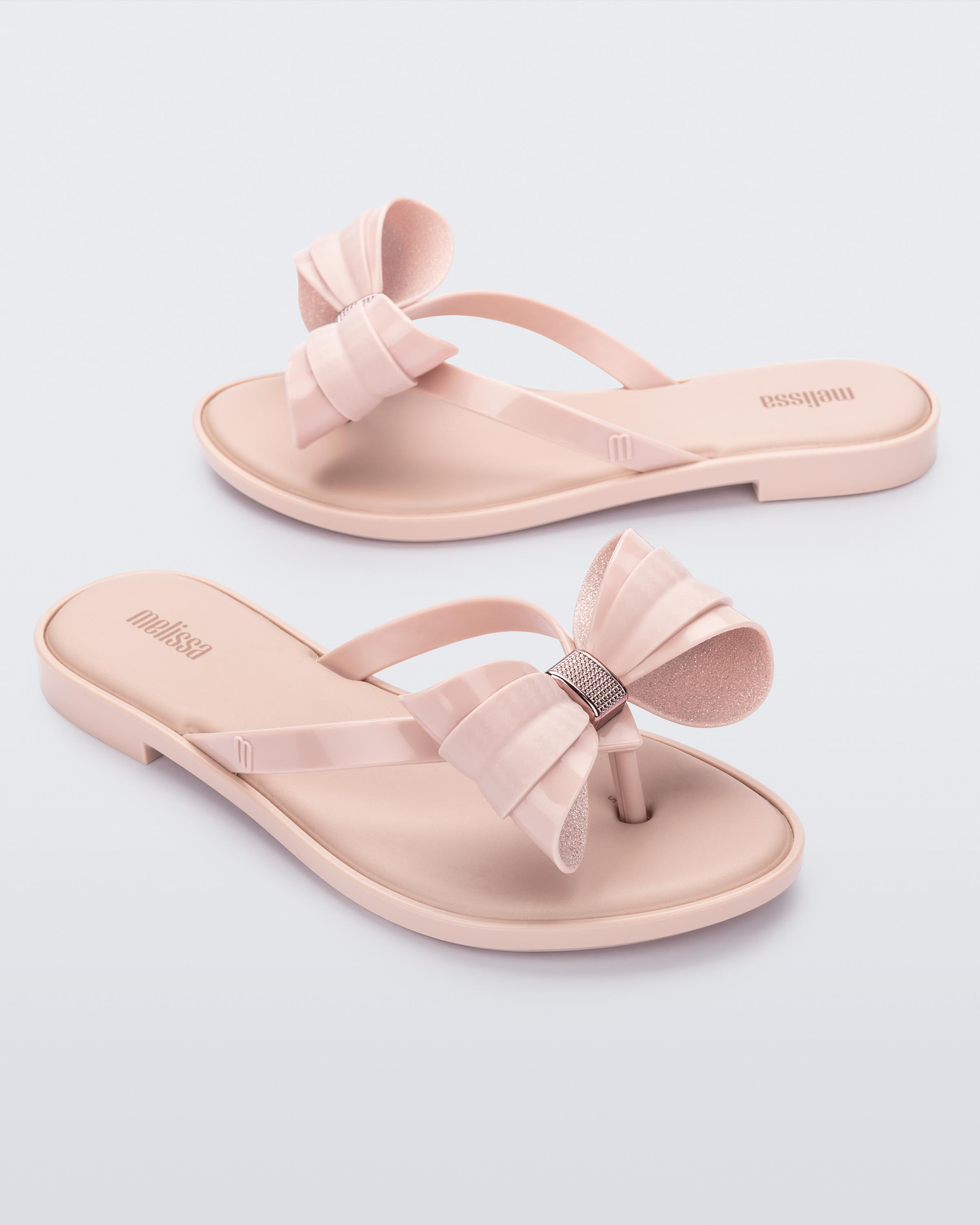 Womens | Slim V Flip Flop | Pink/Glitter Pink