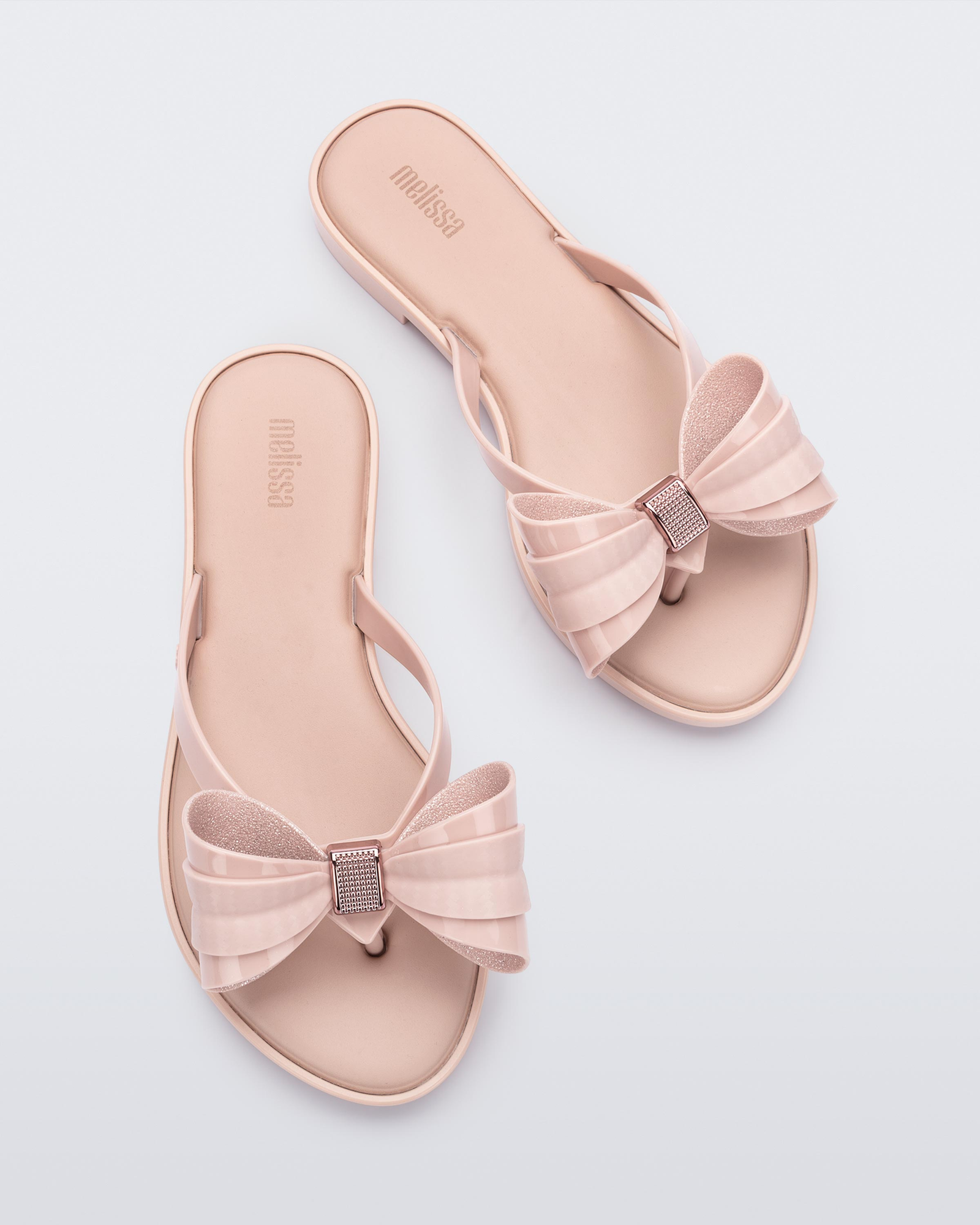 Womens | Slim V Flip Flop | Pink/Glitter Pink