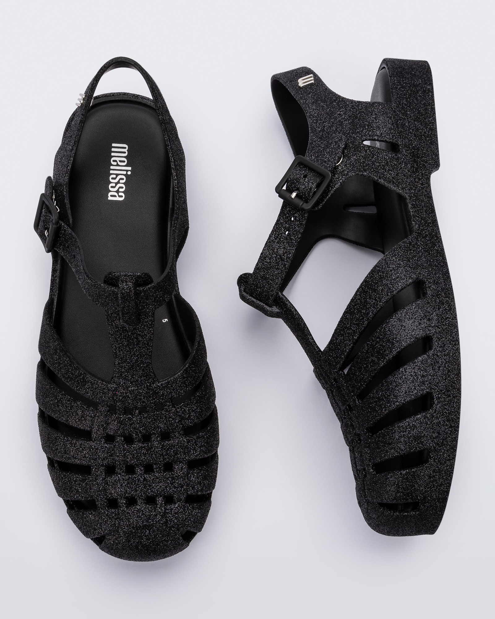 Womens | Possession Glitter Sandal | Glitter Black