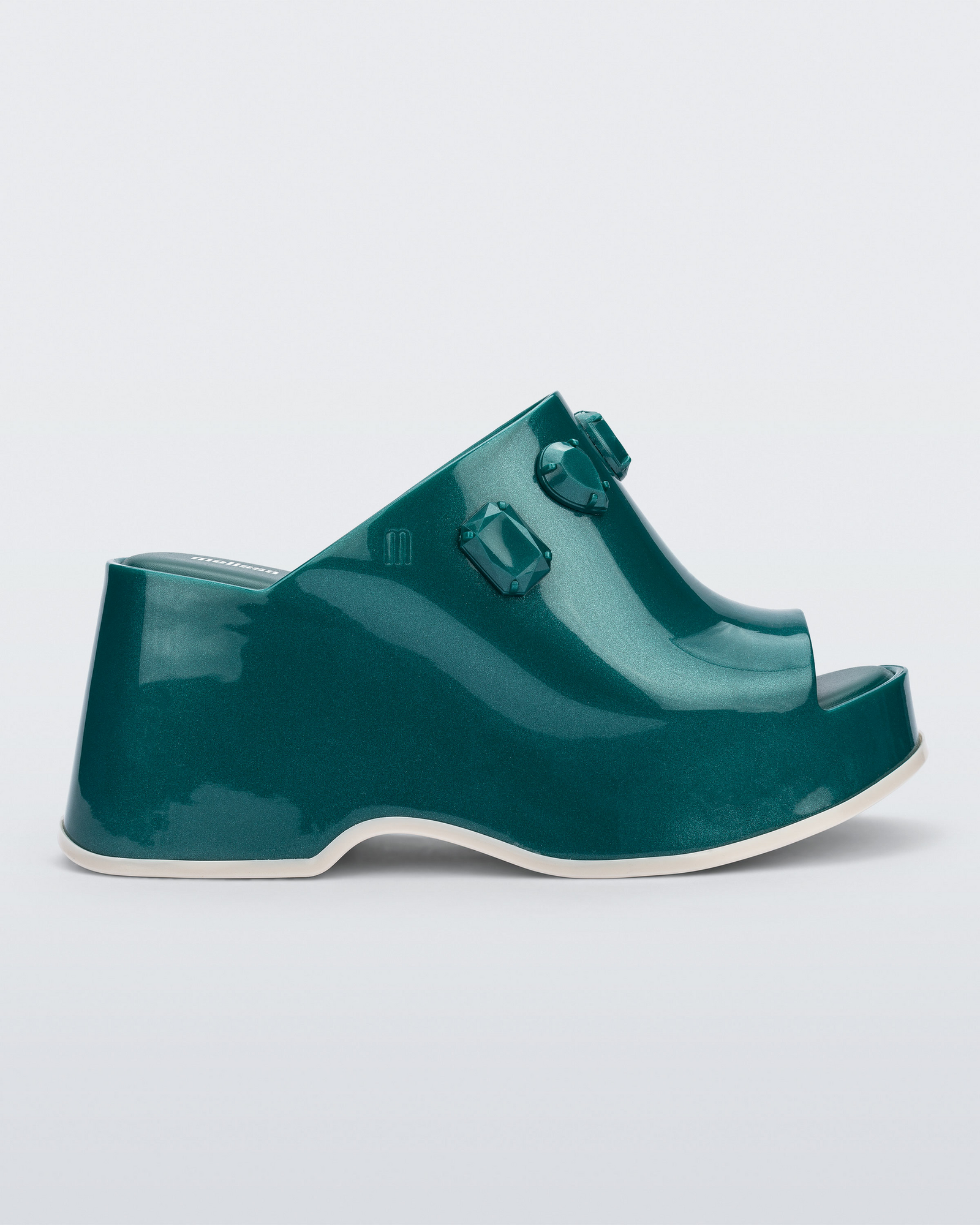 Womens | Patty Stones and Undercover Wedge | Metallic Green