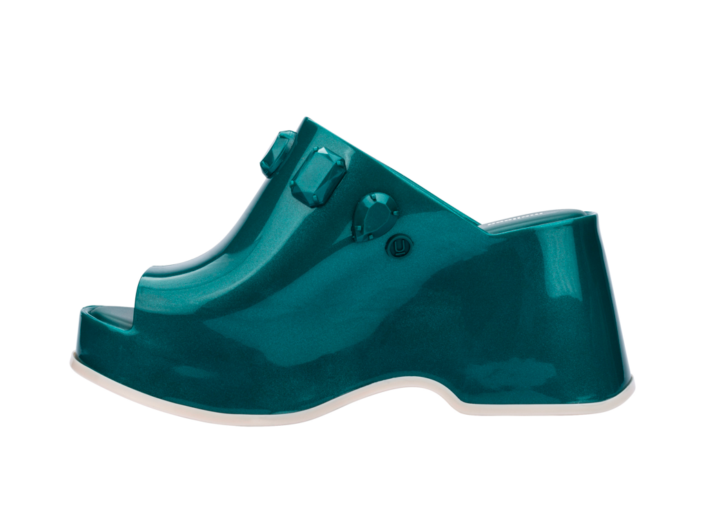 Womens | Patty Stones and Undercover Wedge | Metallic Green