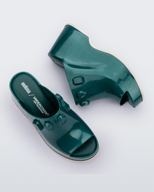 Womens | Patty Stones and Undercover Wedge | Metallic Green