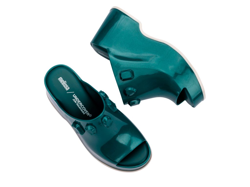 Womens | Patty Stones and Undercover Wedge | Metallic Green