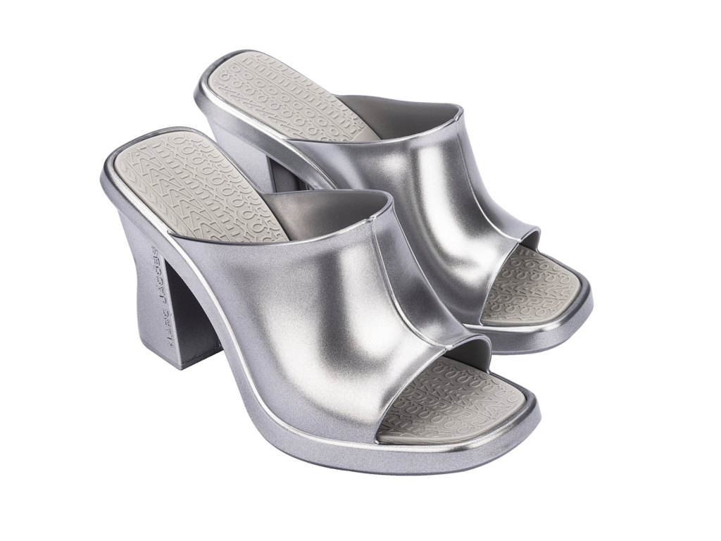 Womens | Melissa and Marc Jacobs Mule | Silv/Grey