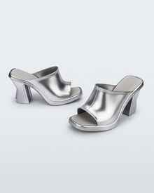 Womens | Melissa and Marc Jacobs Mule | Silv/Grey