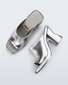 Womens | Melissa and Marc Jacobs Mule | Silv/Grey