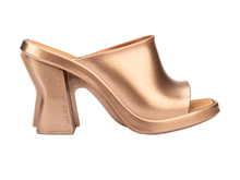 Womens | Melissa and Marc Jacobs Mule | Gold/Beige