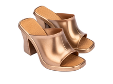 Womens | Melissa and Marc Jacobs Mule | Gold/Beige