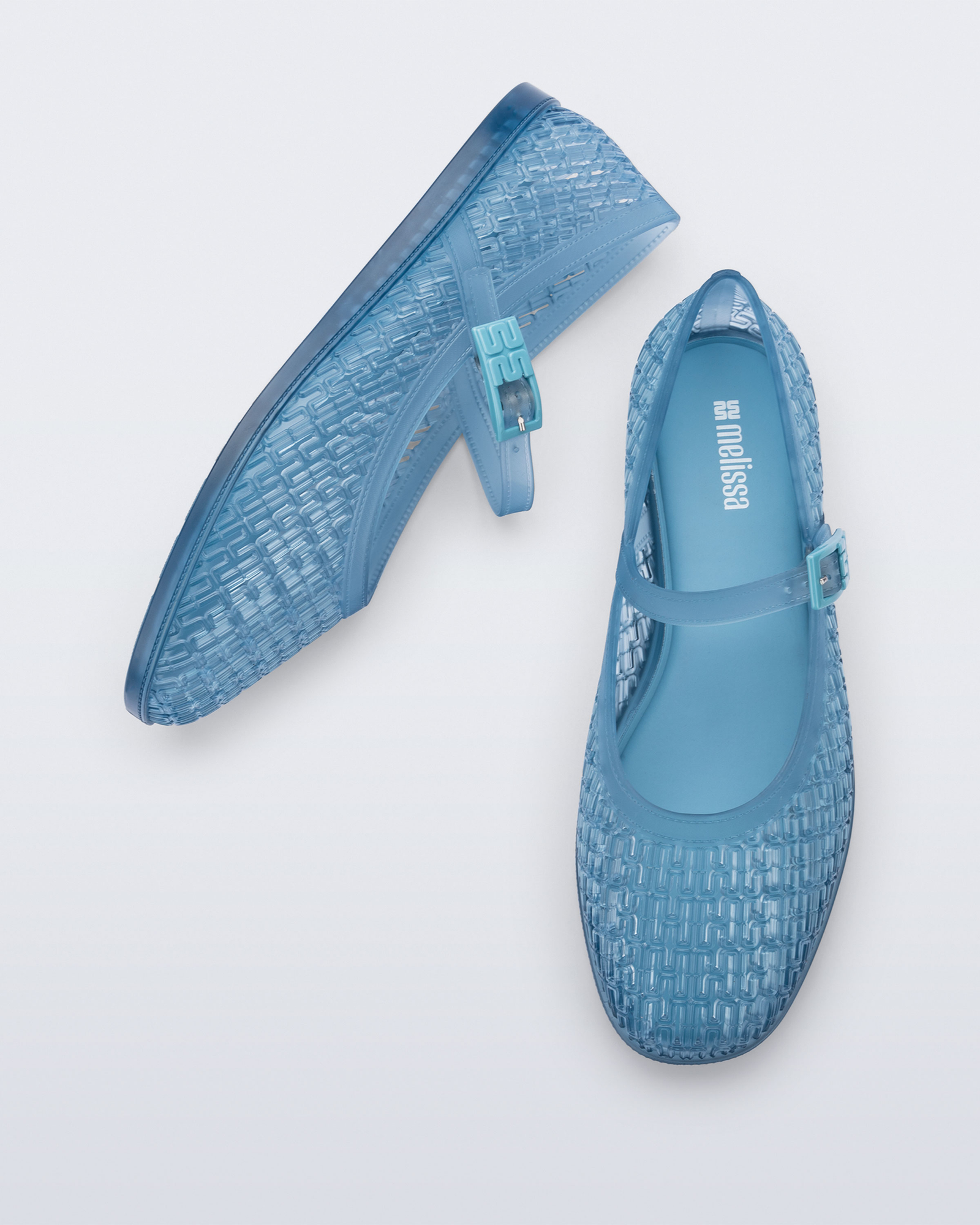 Womens | Harper Ballerina | Transparent Blue