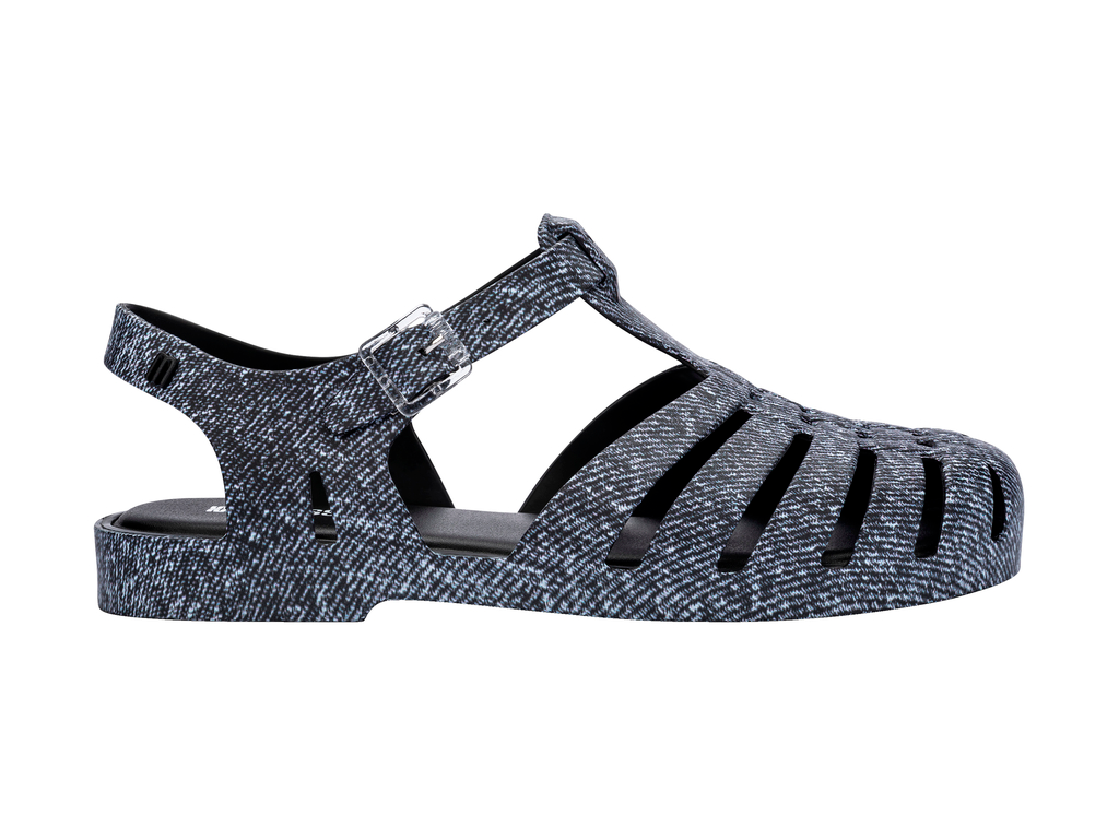 Womens | Possession Print Denim Sandal | Black Jeans