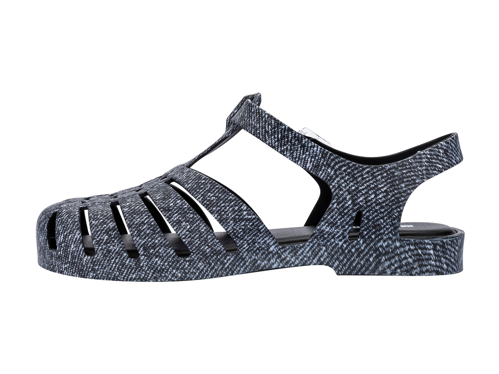 Womens | Possession Print Denim Sandal | Black Jeans