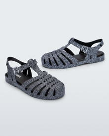 Womens | Possession Print Denim Sandal | Black Jeans