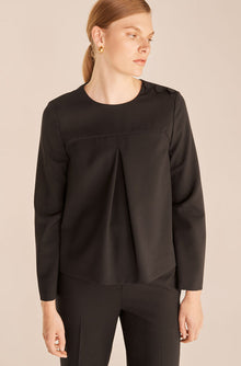 Mod Suiting Blouse | Black