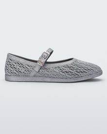 Womens | Harper Glitter Ballerina | Glitter Silver