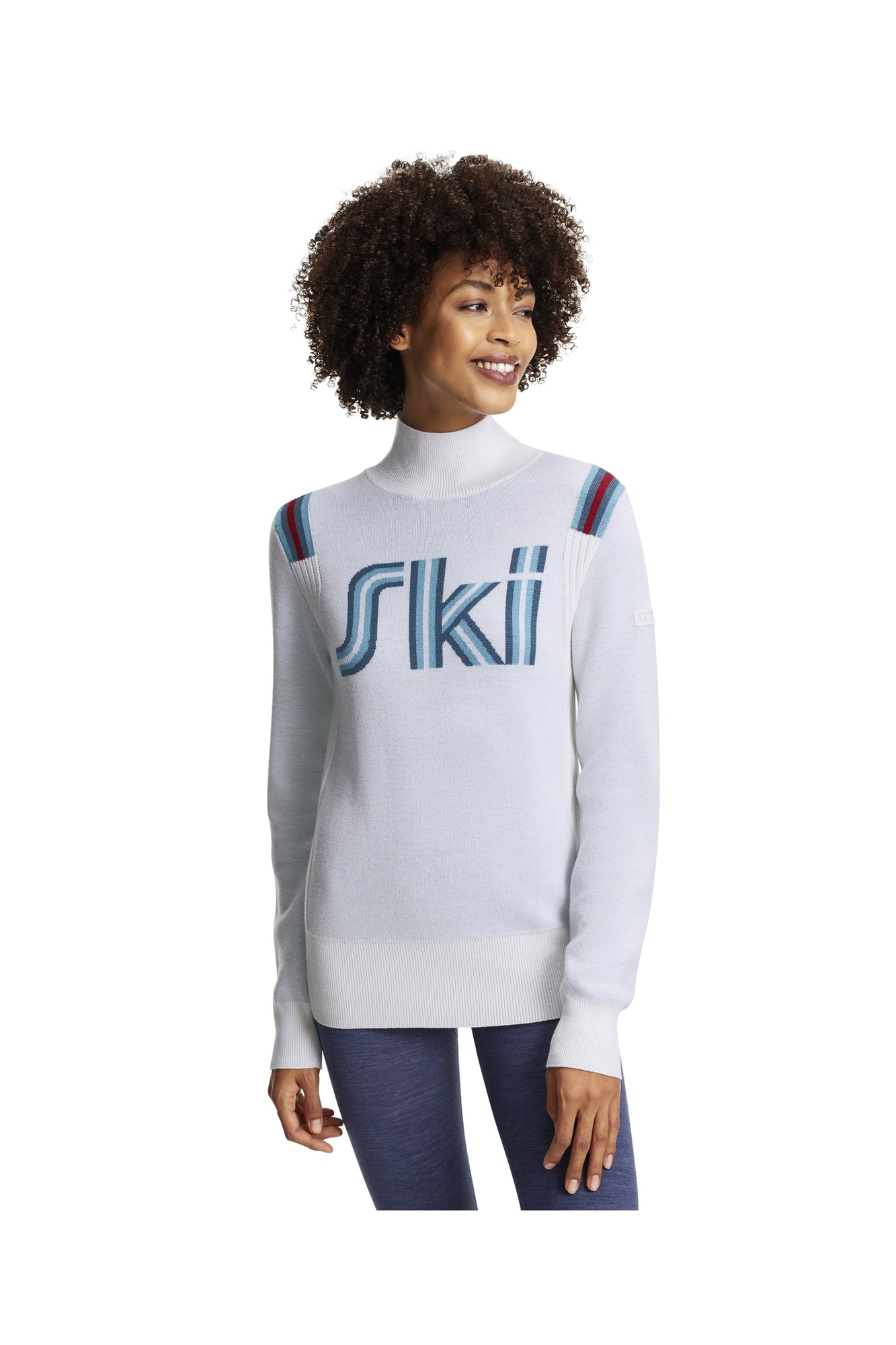 Women | SK Mock Neck Pullover | Off-White