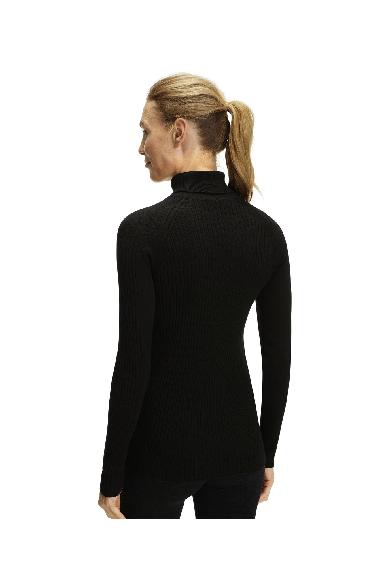 Women | SK Roll Neck Pullover | Black