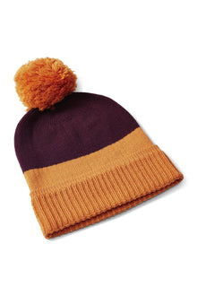 Unisex | TK Rib Hatith Pompom | Dark Mauve