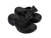 Womens | Free Fuzzy Bow Platform | Black