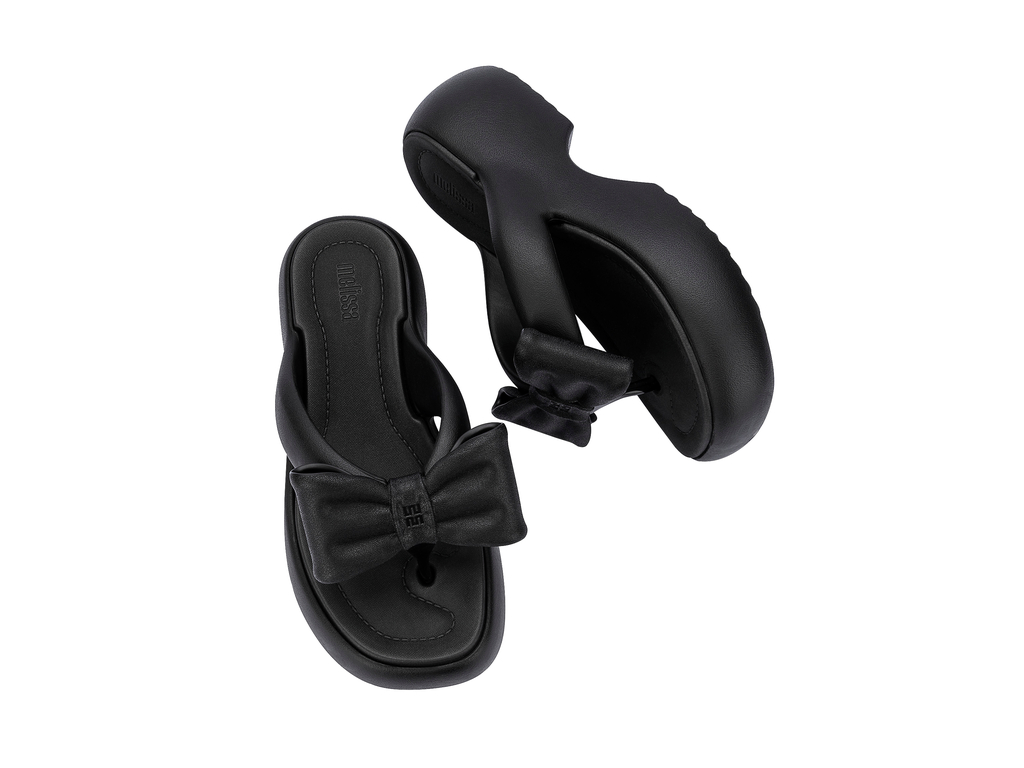 Womens | Free Fuzzy Bow Platform | Black