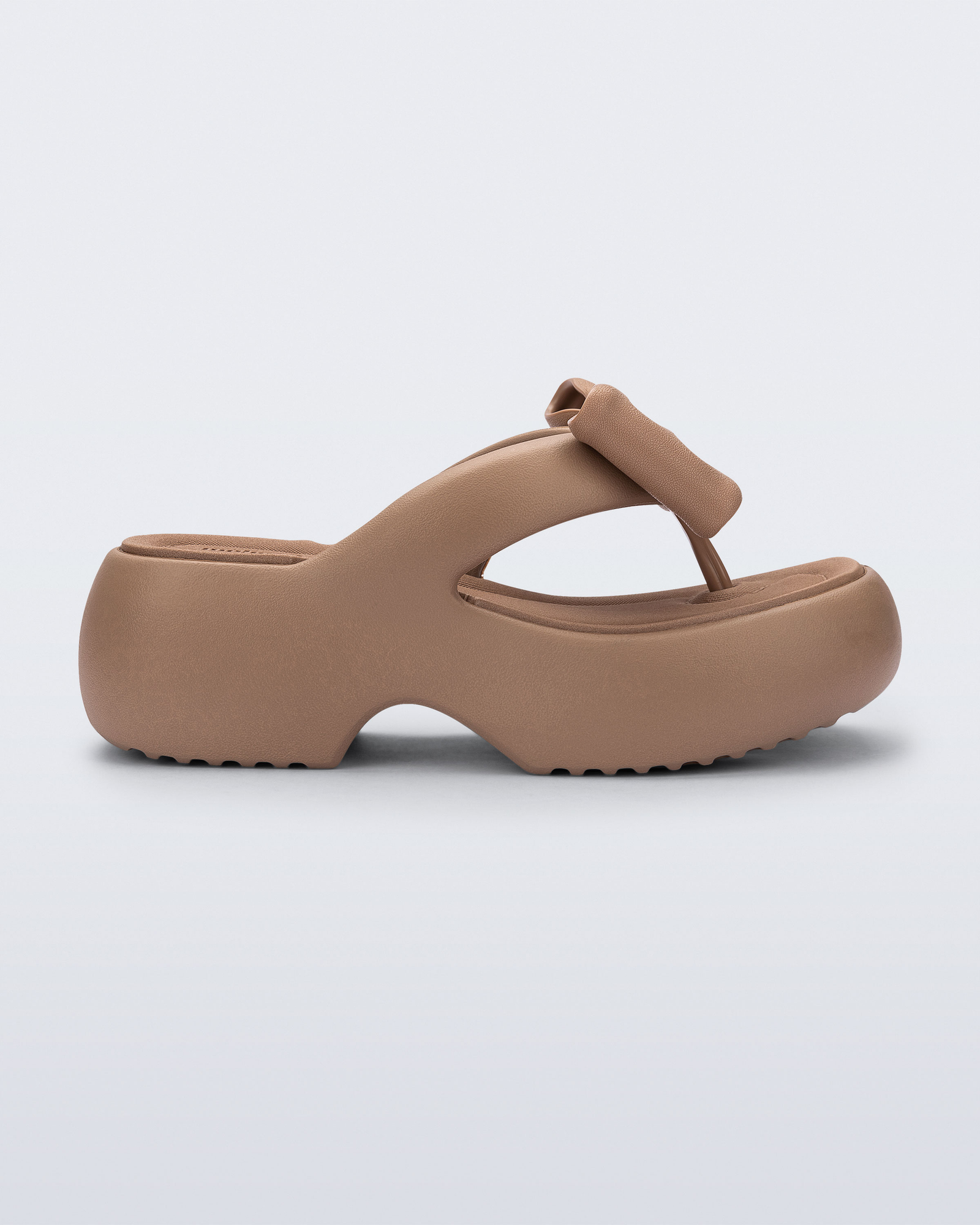 Womens | Free Fuzzy Bow Platform | Brown