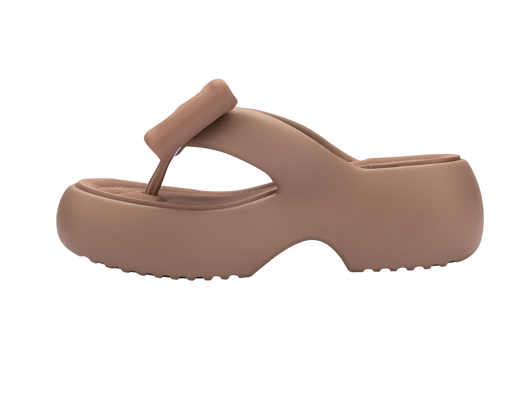 Womens | Free Fuzzy Bow Platform | Brown