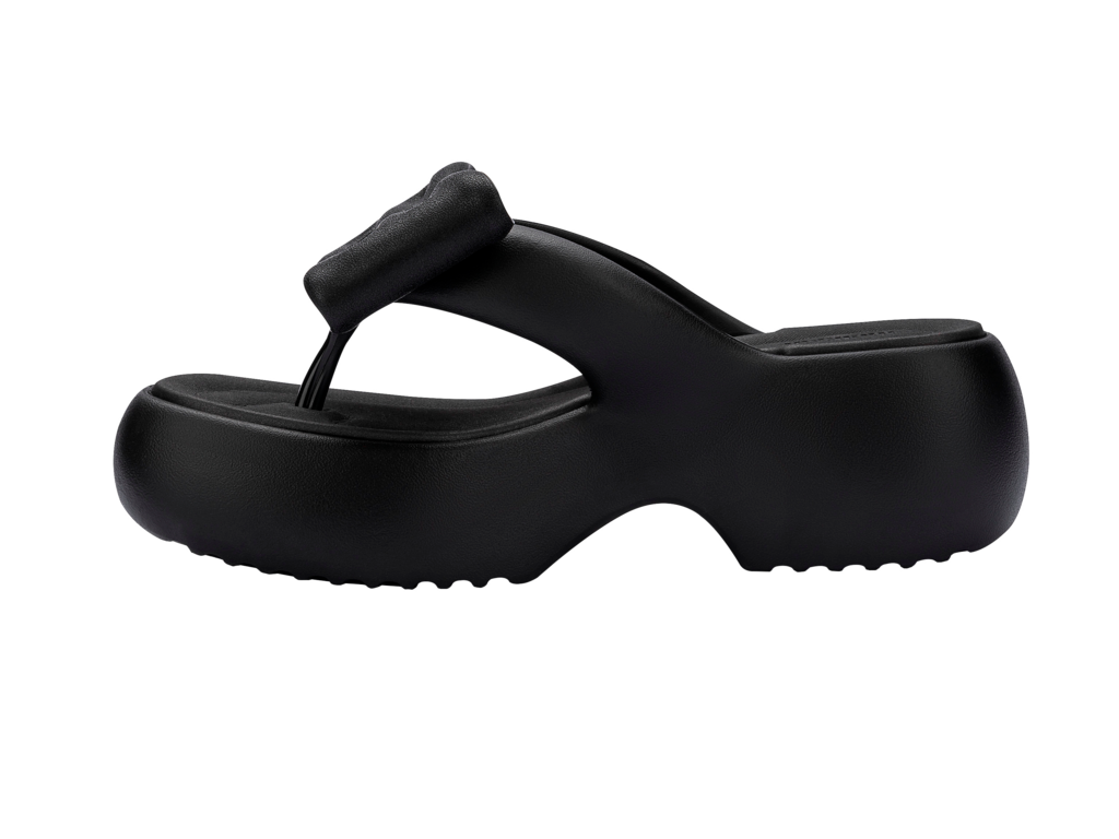 Womens | Free Fuzzy Bow Platform | Black