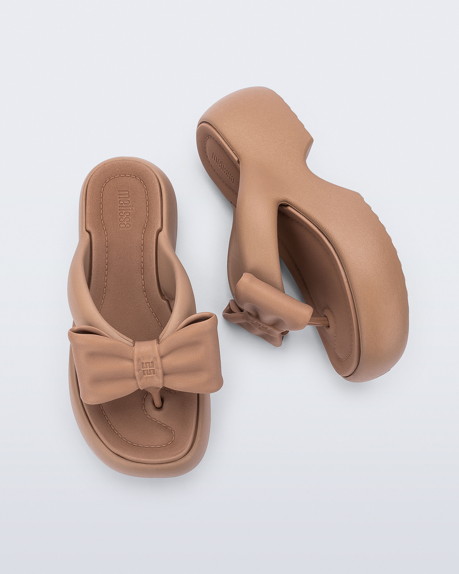 Womens | Free Fuzzy Bow Platform | Brown
