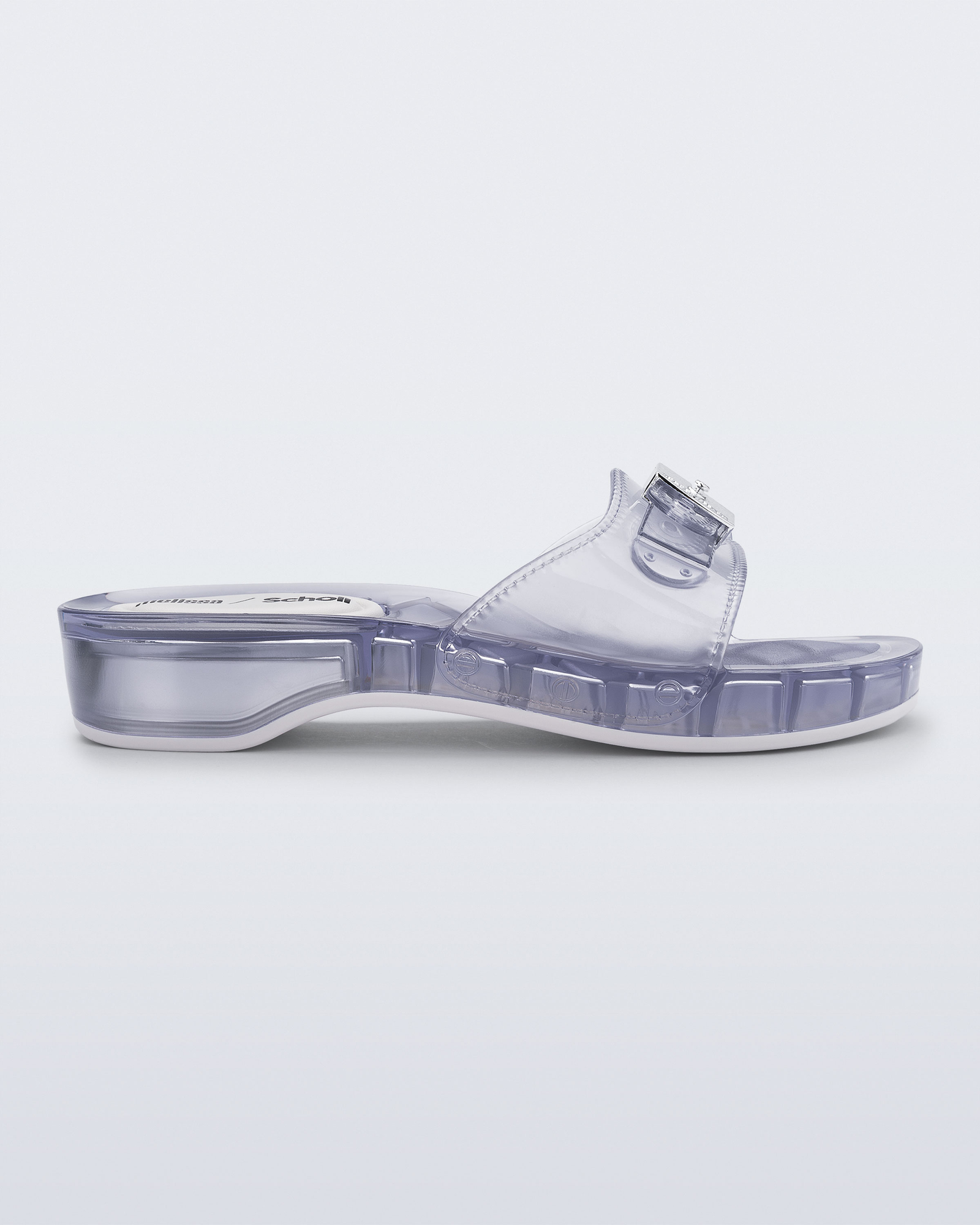 Womens | Pescura Heel and Scholl Slide | Clear