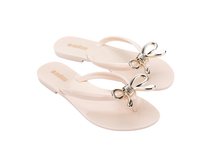 Womens | Harmonic Iris Flip Flop | Beige/Gold