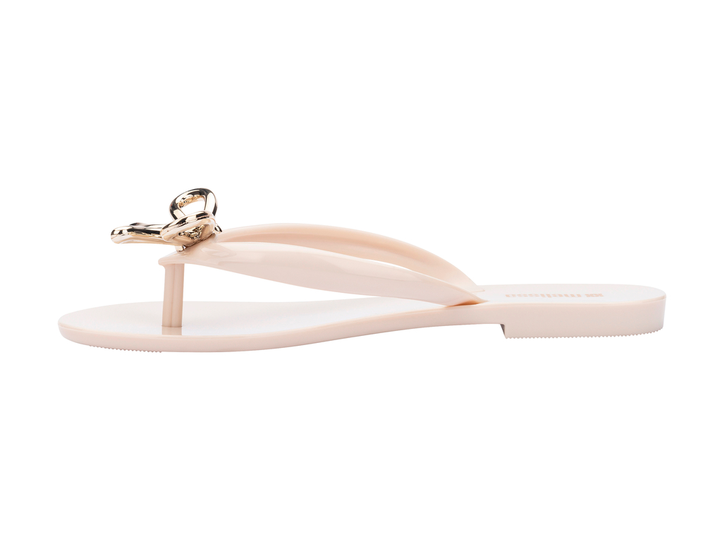 Womens | Harmonic Iris Flip Flop | Beige/Gold