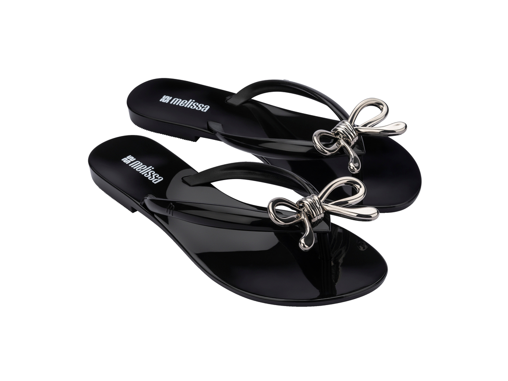 Womens | Harmonic Iris Flip Flop | Black/Silver