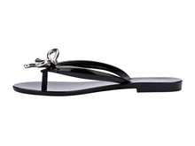 Womens | Harmonic Iris Flip Flop | Black/Silver