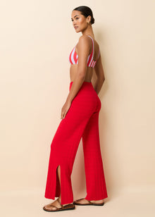 Logan Pant Lipstick Red - Solid & Striped