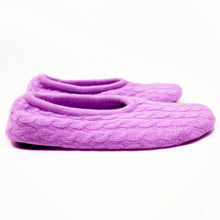 Womens | Slippers with Mini Cable | Bright Lilac