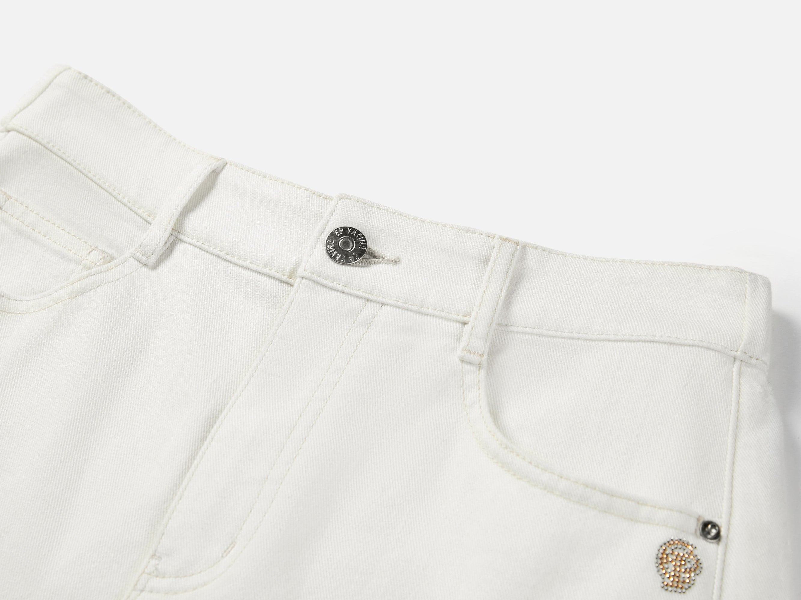Denim Shorts | White