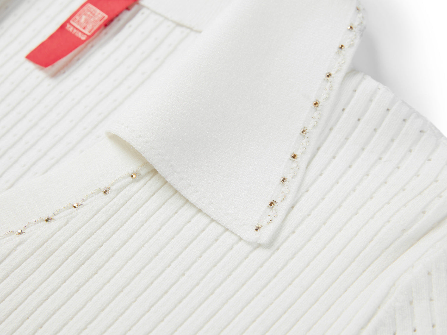 Silk Blend Knit Cardigan | White