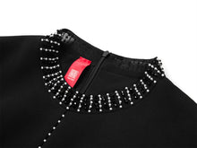 Waist-Fitted Dress | Black