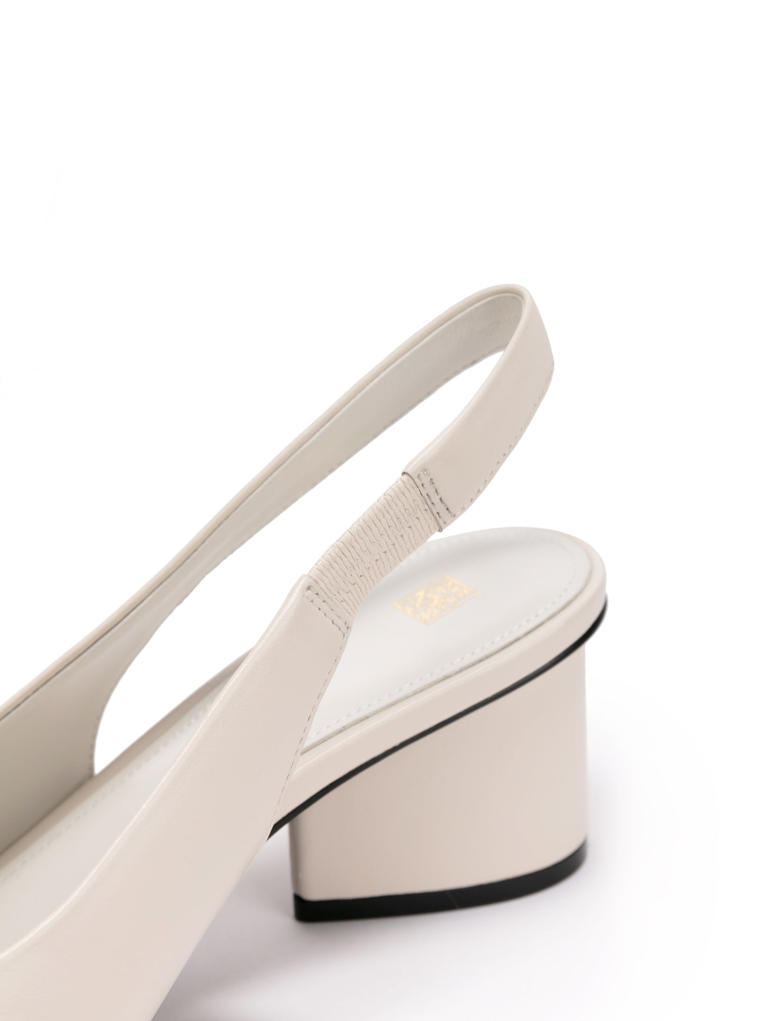 Water Drop Heel Hollow High Heel | White