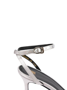 Chinese Elegant Starlight Sparkling Rhinestone Sandal | Grey