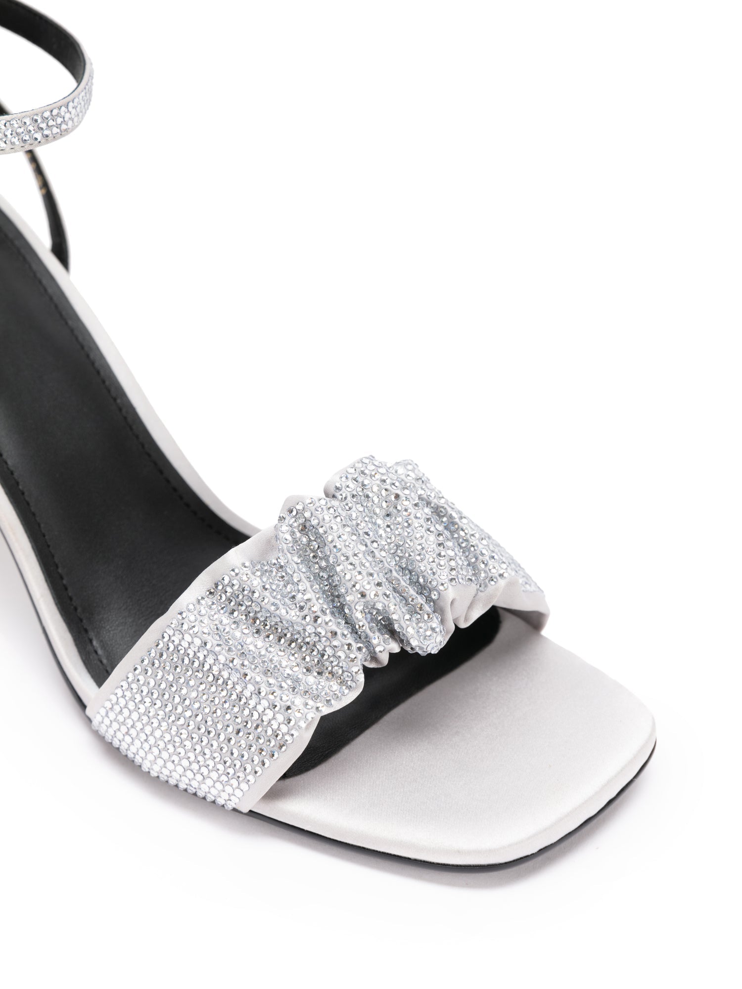 Chinese Elegant Starlight Sparkling Rhinestone Sandal | Grey