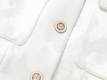 Mulberry Silk Embroidered Jacket | White