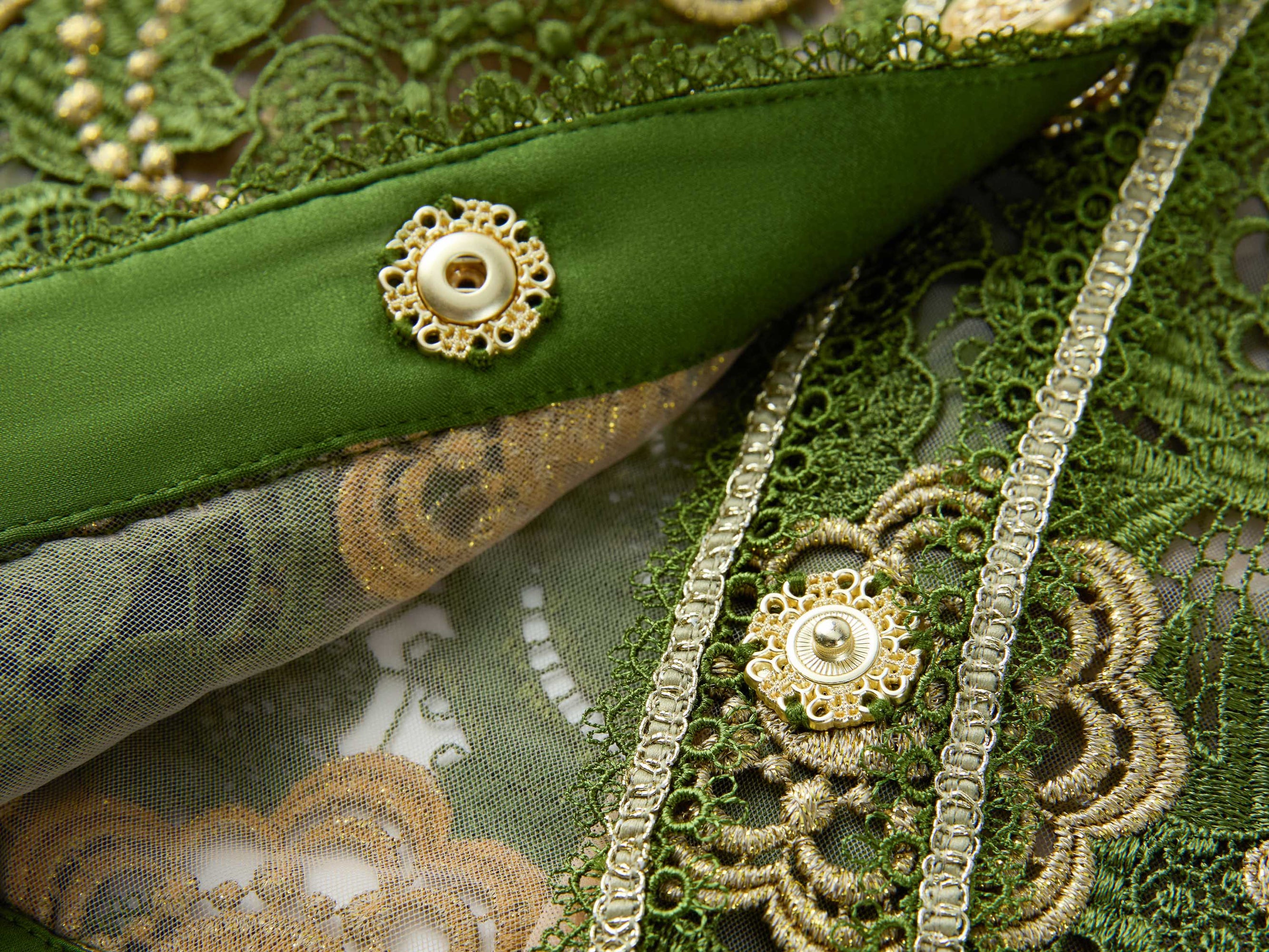 Floral Pattern Jacket | Green