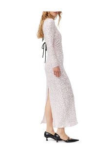 3D Sequins Maxi Dress | Mauve Chalk