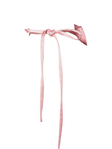 Vida Satin Rose Flower Choker | Salmon Pink