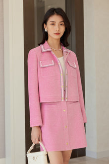 Classic Chic Parisian-Style Coat | Pink