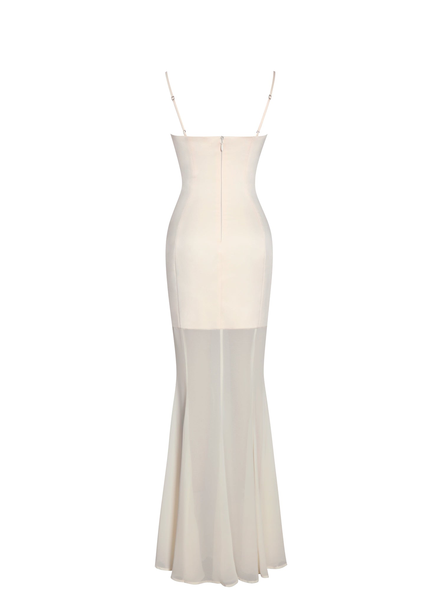 Zayne Ruch Breast Chiffon Mermaid Maxi Dress | Butter Yellow