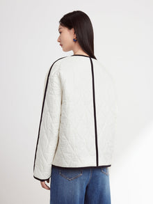 Parisian-Style Cotton Jacket | White
